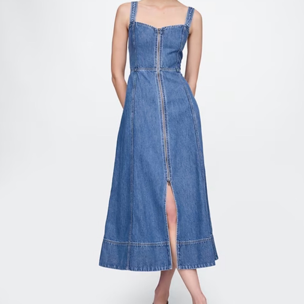 GAP UltraSoft Denim Maxi Dress- XXS